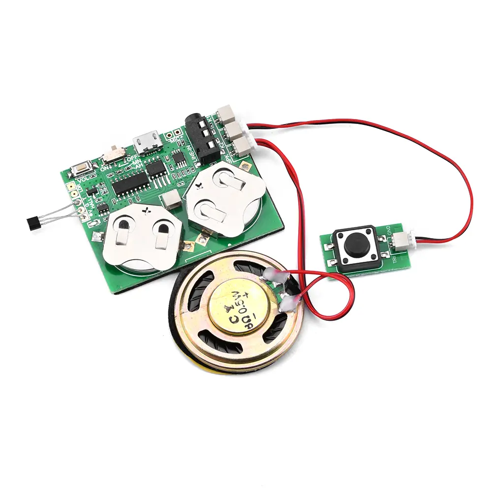 4M Light/Magnetic Control Recordable Sound Module Programmable Sound Chip for Greeting Card USB Charge Voice Board For DIY Gifts