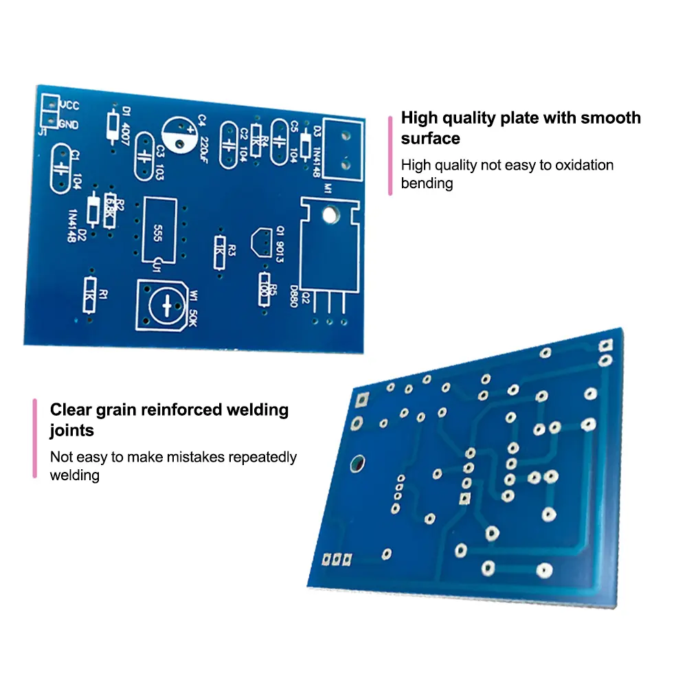 DC4.5V NE555 DC Motor Pulse Width Speed Controller Electronic Production DIY Kit PCB 555 Pulse Width Speed Controller Kits