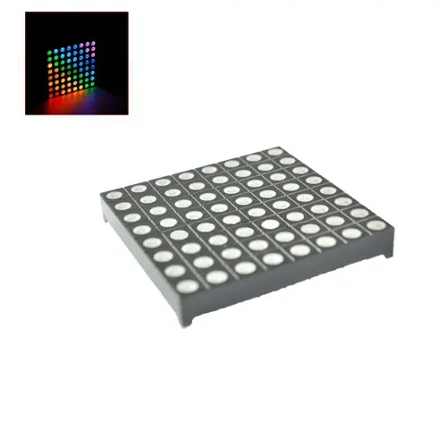 8*8 Dot Matrix Module Microcontroller Module LED Display Control Module 5MM Full Color RGB Dot Matrix Screen For Arduino