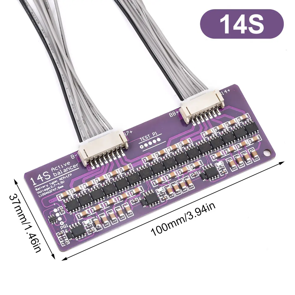 3S 4S 5S 6S 8S 14S 17S 21S Li-ion Lifepo4 LTO Lithium Battery Active Equalizer Balancer Board BMS Balancer Active Balance Module