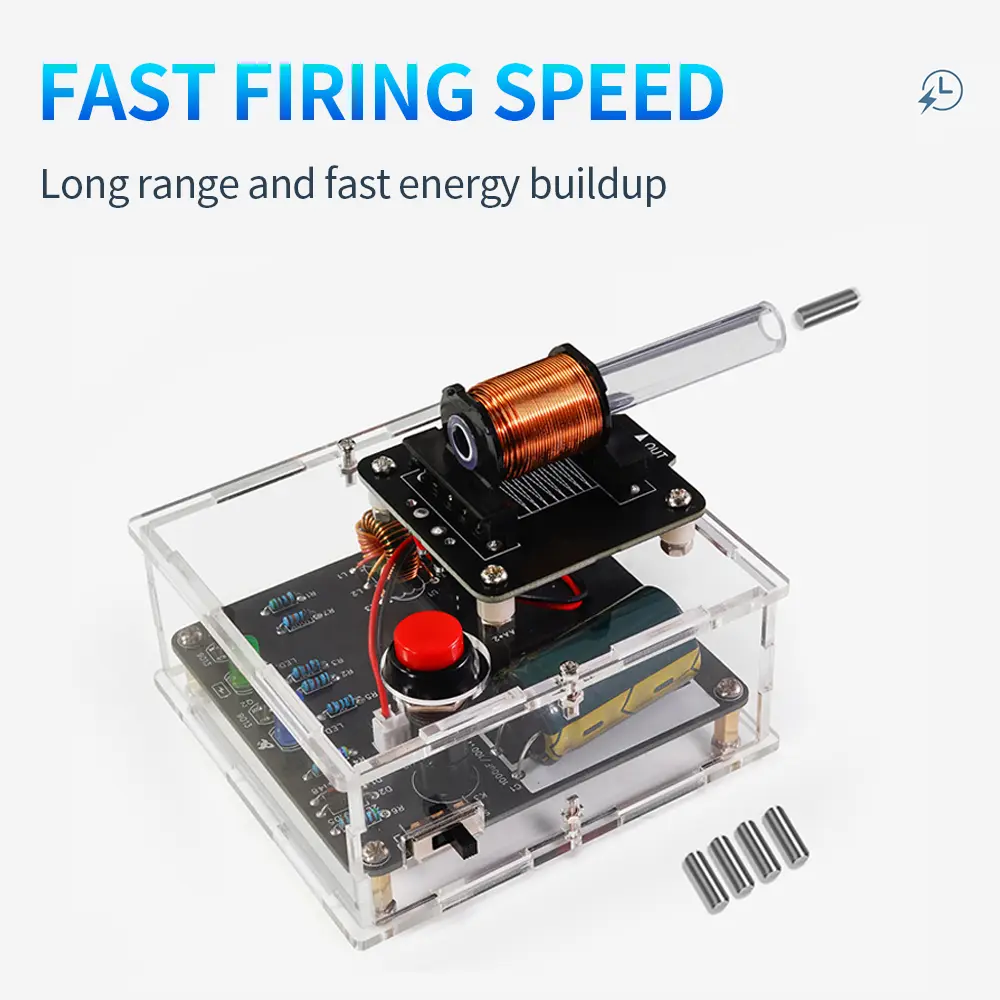 DC 3V High Voltage Electromagnetic Transmitter DIY Electronics Kit Shooting Game Mini Voltage Converter Module For STEM Learn