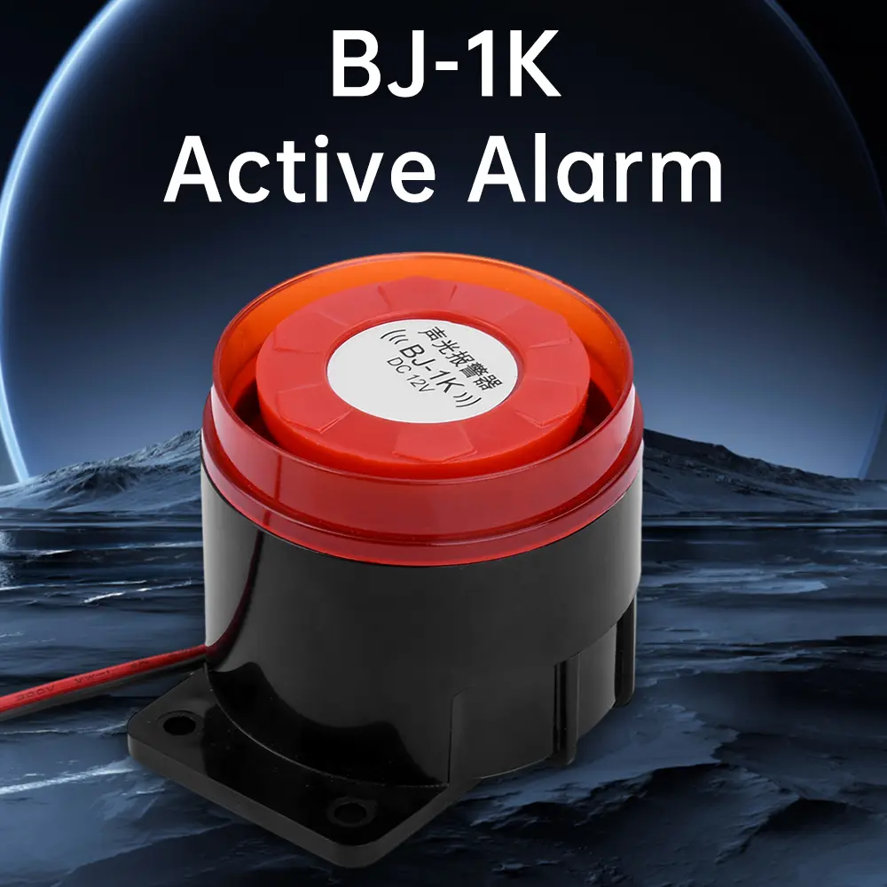 BJ-1K Home Security Alarm 12/24V 220V Sound and Light Alarm Anti-theft Alarm System Security-protection Outdoor Community Buzzer