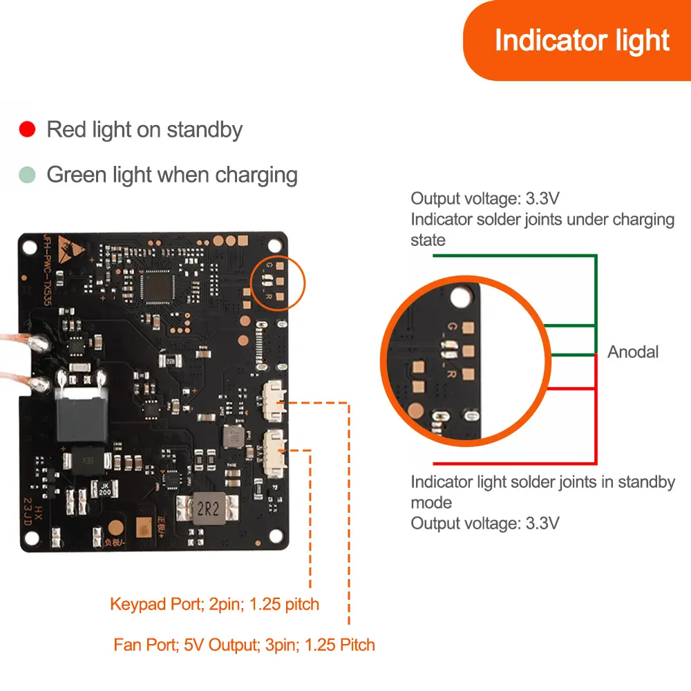 Wireless Charger Module 15W 9-30V Transmitter Module Fast Charging Large Coil Circuit Board DIY Standard Accessories