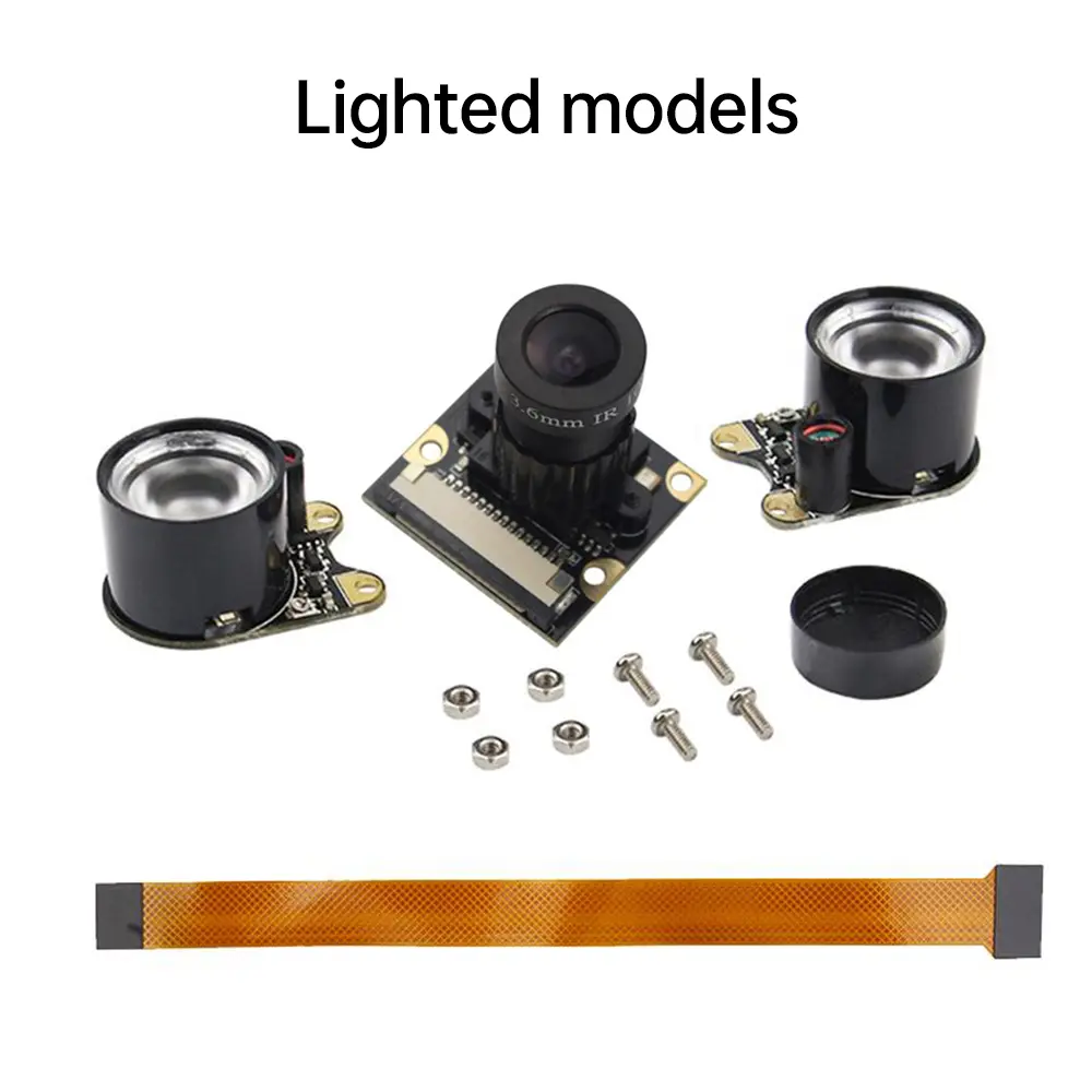 For Raspberry Pi 5 Camera IR CUT Night Vision Adjustable Focus Camera Module 1080P OV5647 60 Degrees for RPI 5 Pi5 Zero