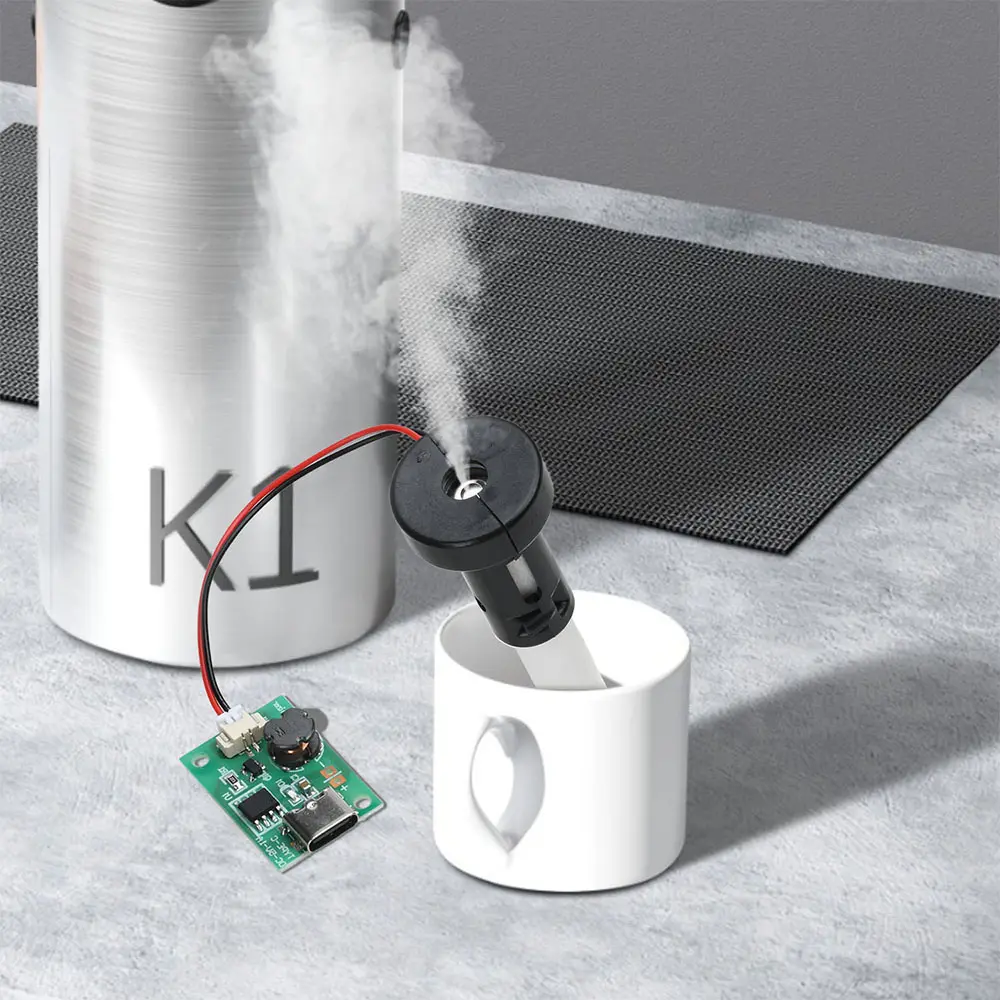 DC 5V 1.5-2W Single Spray Humidifier Atomization Module Ultrasonic Nebulizer Driver Module Diy Kit Type-C With Atomizer Sheet