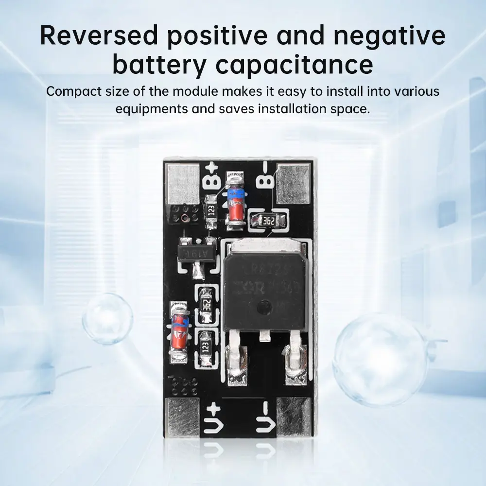 10PCS Battery Anti Reverse Module Positive and Negative Polarity Reverse Connection Protection Board 60A 3-28V