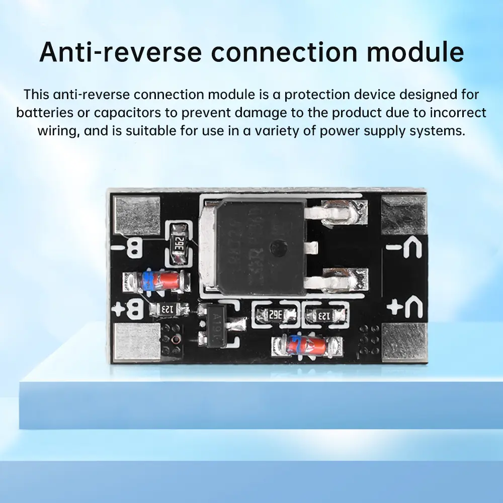 10PCS Battery Anti Reverse Module Positive and Negative Polarity Reverse Connection Protection Board 60A 3-28V