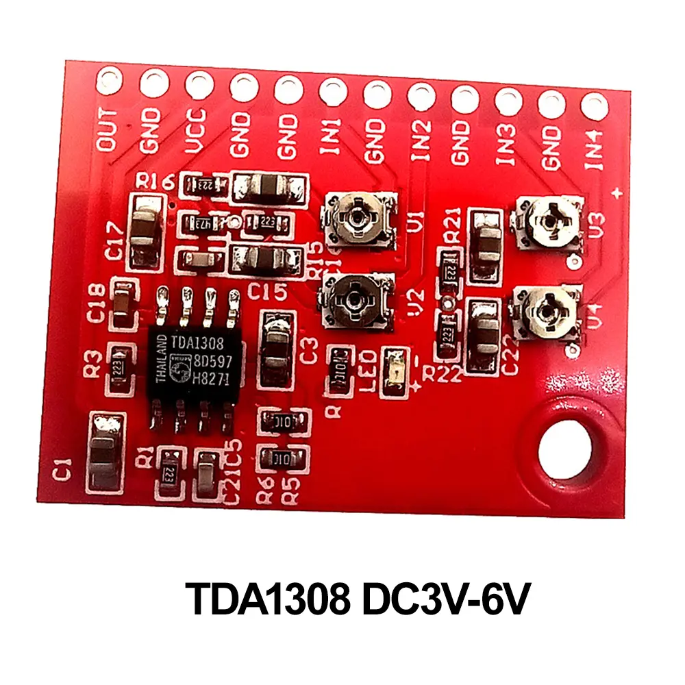 Ne5532 TDA1308 Mono Signal Input Audio Mixing Board 4 Mono Inputs And 1 Mixed Output For Microphone Voice Sound Mixing Module