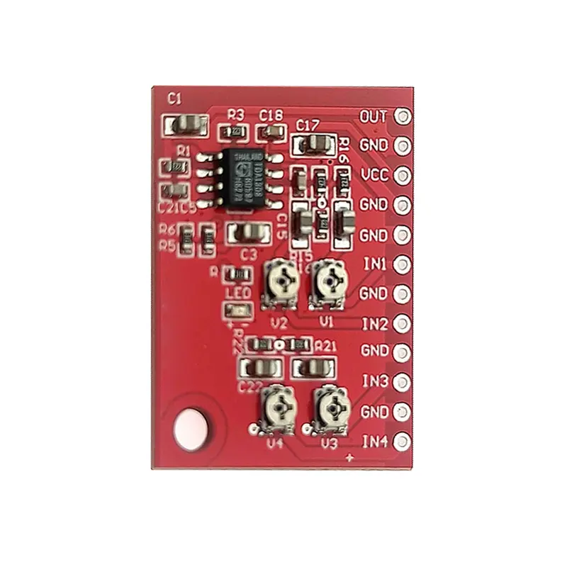 Ne5532 TDA1308 Mono Signal Input Audio Mixing Board 4 Mono Inputs And 1 Mixed Output For Microphone Voice Sound Mixing Module