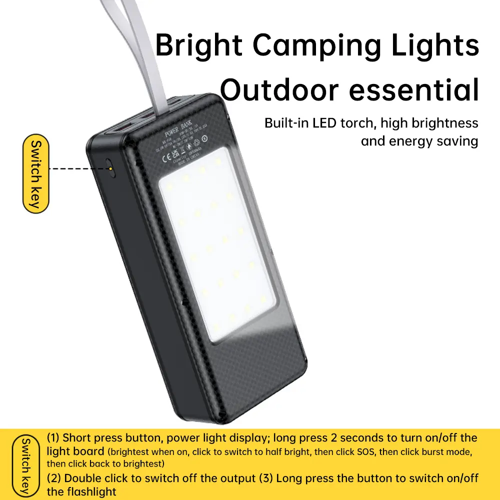 16*18650 20000mAh Power Bank Case 22.5W Fast Charging 15W Wireless Charging Mobile Power Bank Housing Battery Holder For Phone