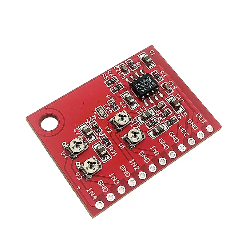 Ne5532 TDA1308 Mono Signal Input Audio Mixing Board 4 Mono Inputs And 1 Mixed Output For Microphone Voice Sound Mixing Module