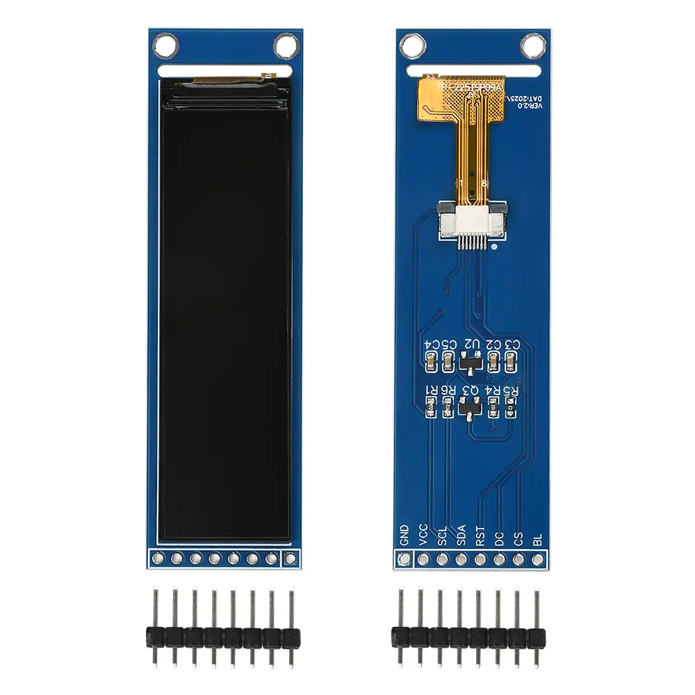 2.25 Inch TFT LCD Screen Module ST7789 Small Screen 76*284 LCD Full View SPI Color Screen