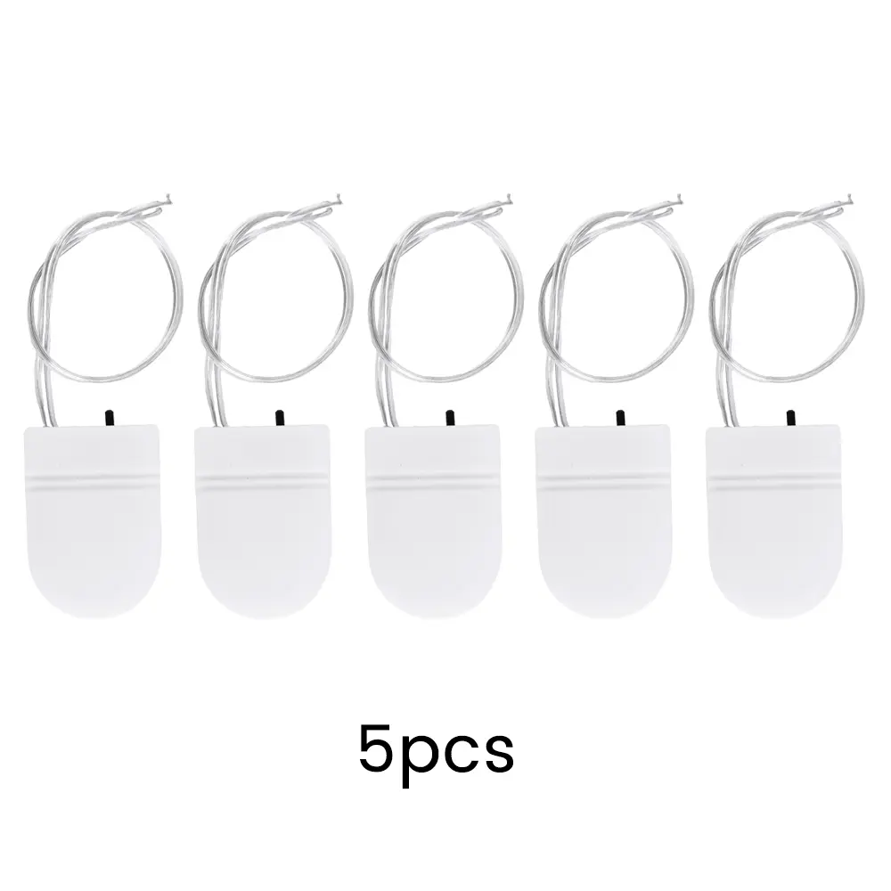5PCS 1 Slot CR2032 Button Battery Holder Case CR 2032 Battery Storage Boxes With ON-OFF Switch Single Slot Battery Housing 3V