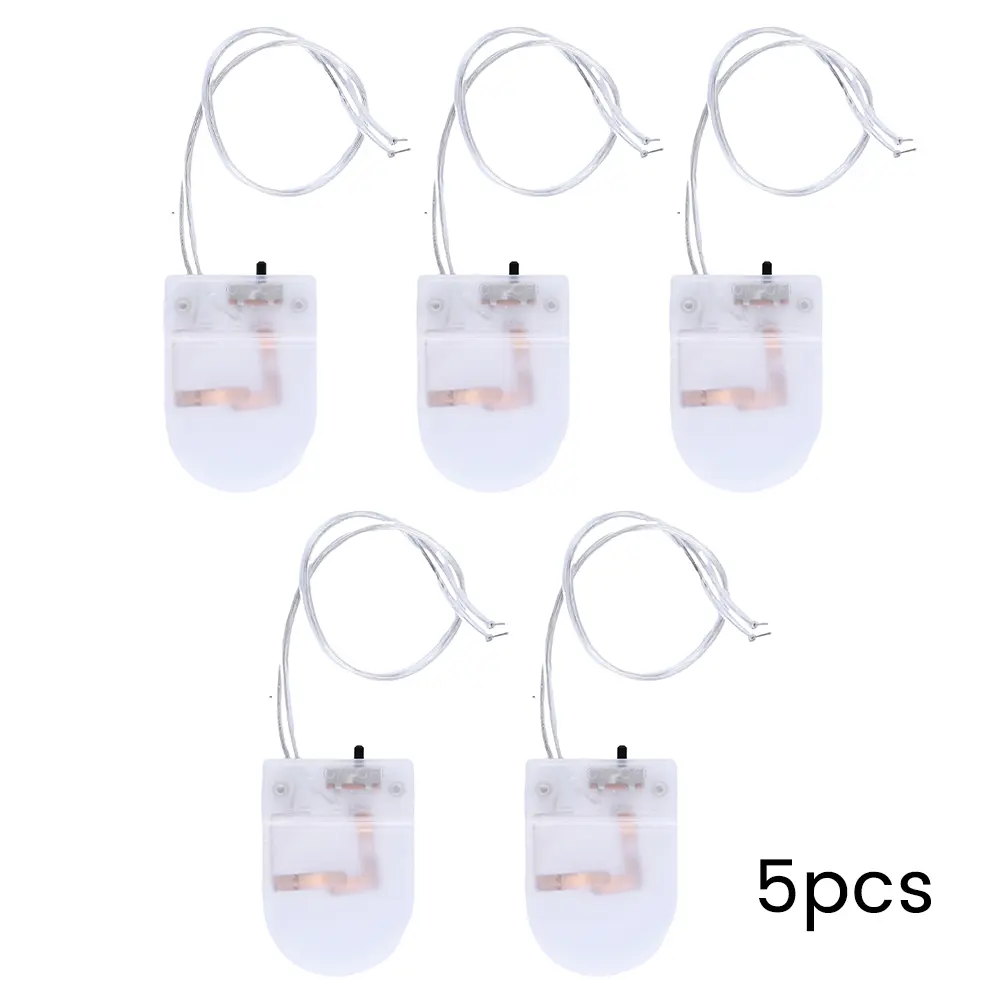5PCS 1 Slot CR2032 Button Battery Holder Case CR 2032 Battery Storage Boxes With ON-OFF Switch Single Slot Battery Housing 3V
