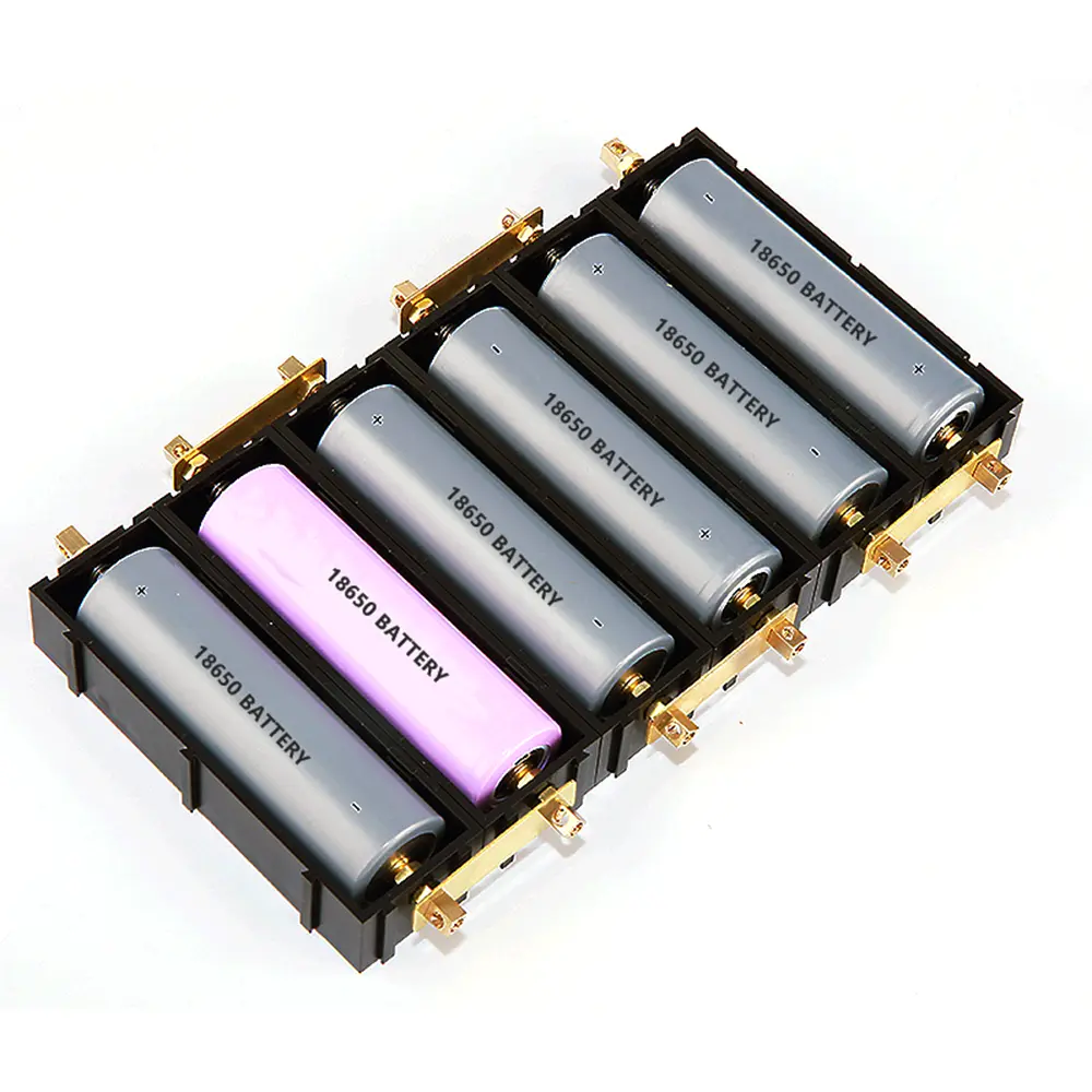 18650 21700 Battery Case Spliceable DIY Battery Box PC ABS Battery Slot 18650/21700 Battery Holder Storage Boxes With Cover