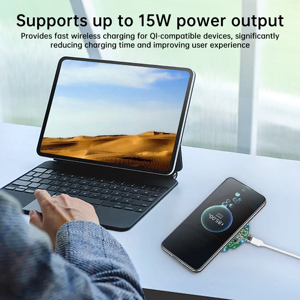 15W Wireless Charger Transmitter Module Coil Circuit Board Wireless Fast Charging Module PCBA For QI DIY Standard Accessories