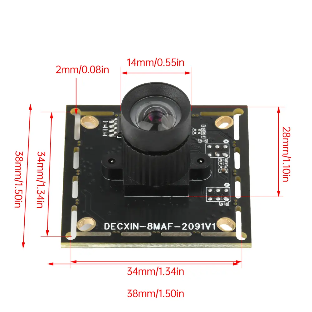IMX179 78 Degree Camera Module 8 Million Pixels Fixed Focus HD Cameras Module Free Driver With USB Cable