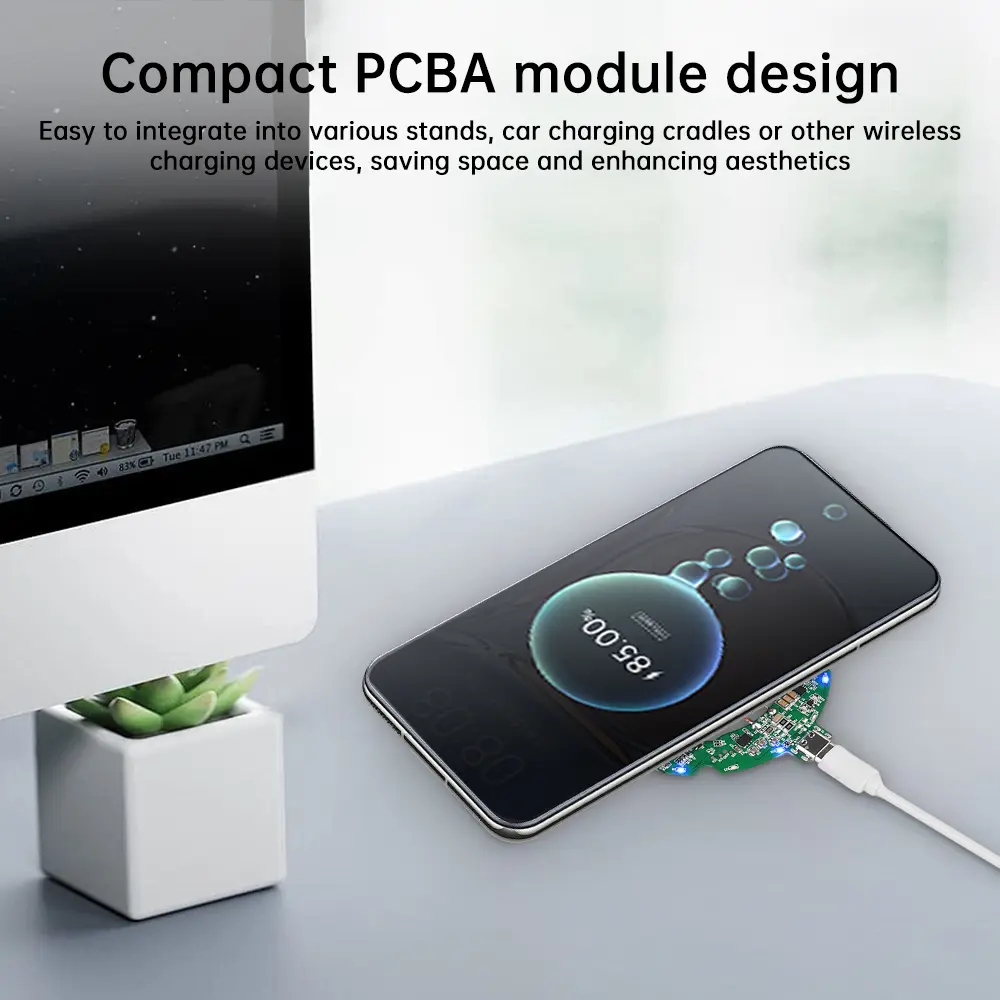15W Wireless Charger Transmitter Module Coil Circuit Board Wireless Fast Charging Module PCBA For QI DIY Standard Accessories