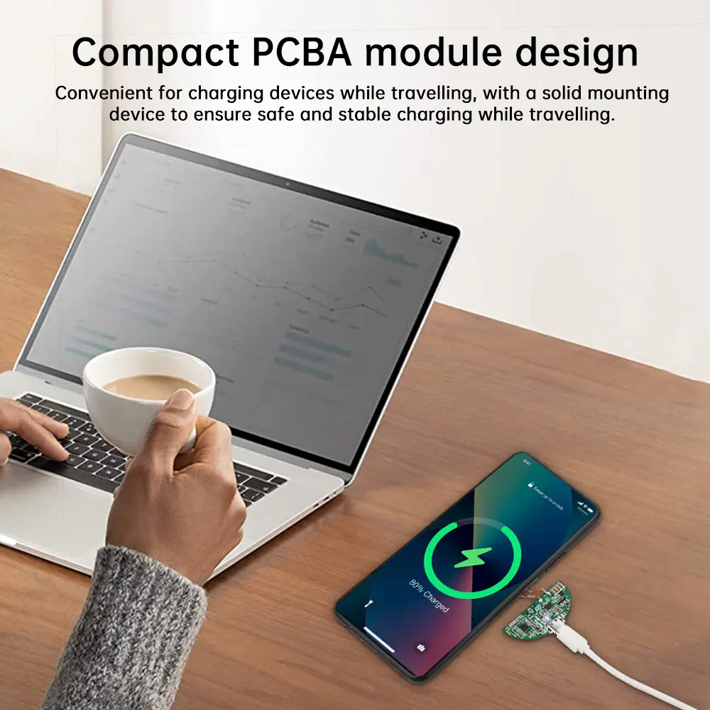 15W Wireless Charger Transmitter Module Coil Circuit Board Wireless Fast Charging Module PCBA For QI DIY Standard Accessories