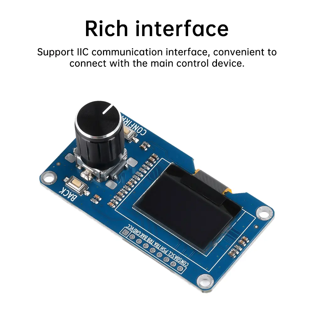 0.96/1.3 Inch OLED Display Screen Combined With EC11 Rotary Encoder Module IIC Interface For Arduino SH1106 SSD1306
