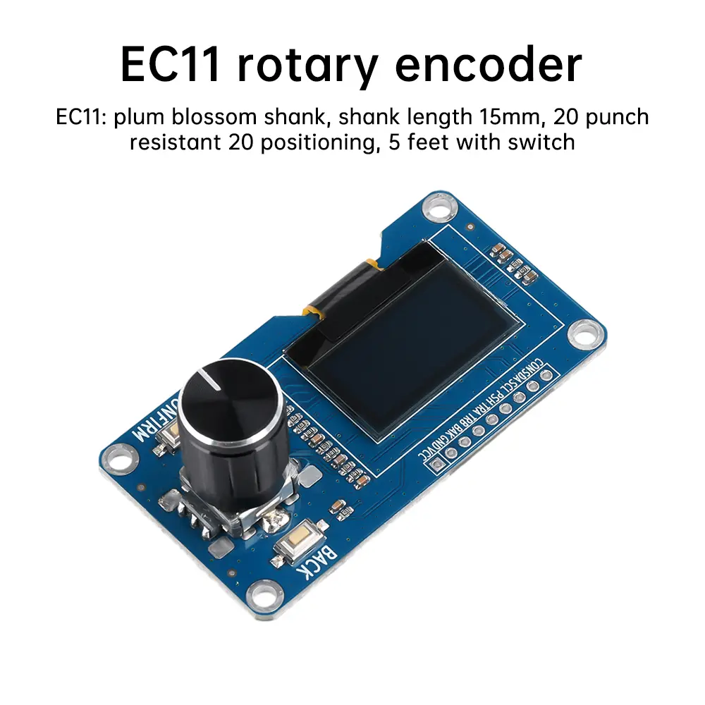 0.96/1.3 Inch OLED Display Screen Combined With EC11 Rotary Encoder Module IIC Interface For Arduino SH1106 SSD1306