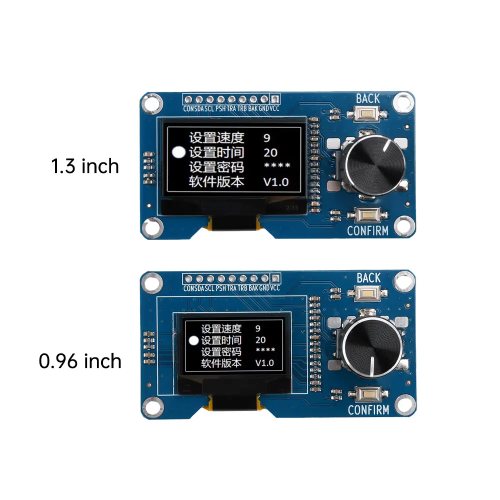 0.96/1.3 Inch OLED Display Screen Combined With EC11 Rotary Encoder Module IIC Interface For Arduino SH1106 SSD1306
