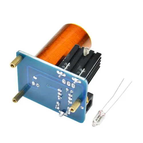 BD243 Mini Tesla Coil Kit Magic Props DIY Parts Empty Lights Technology Diy Electronics BD243C DIY Mini Tesla Coil Module