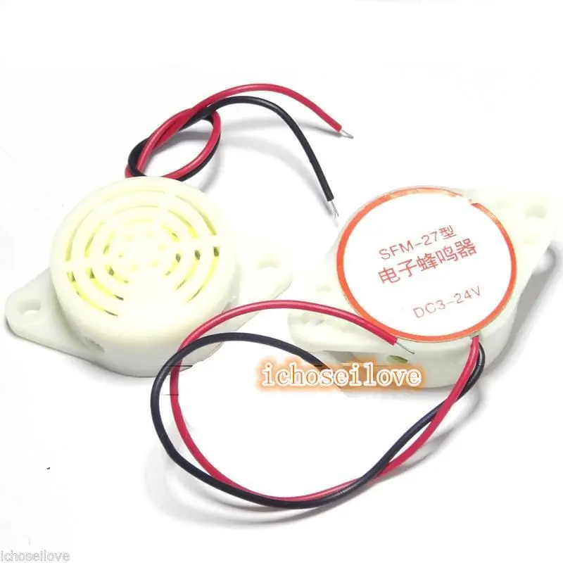 SFM-27 Intermittent Sound Buzzer 12V 20mA  Audio Buzzer Alarm Device Security Protection Alarm Equipment