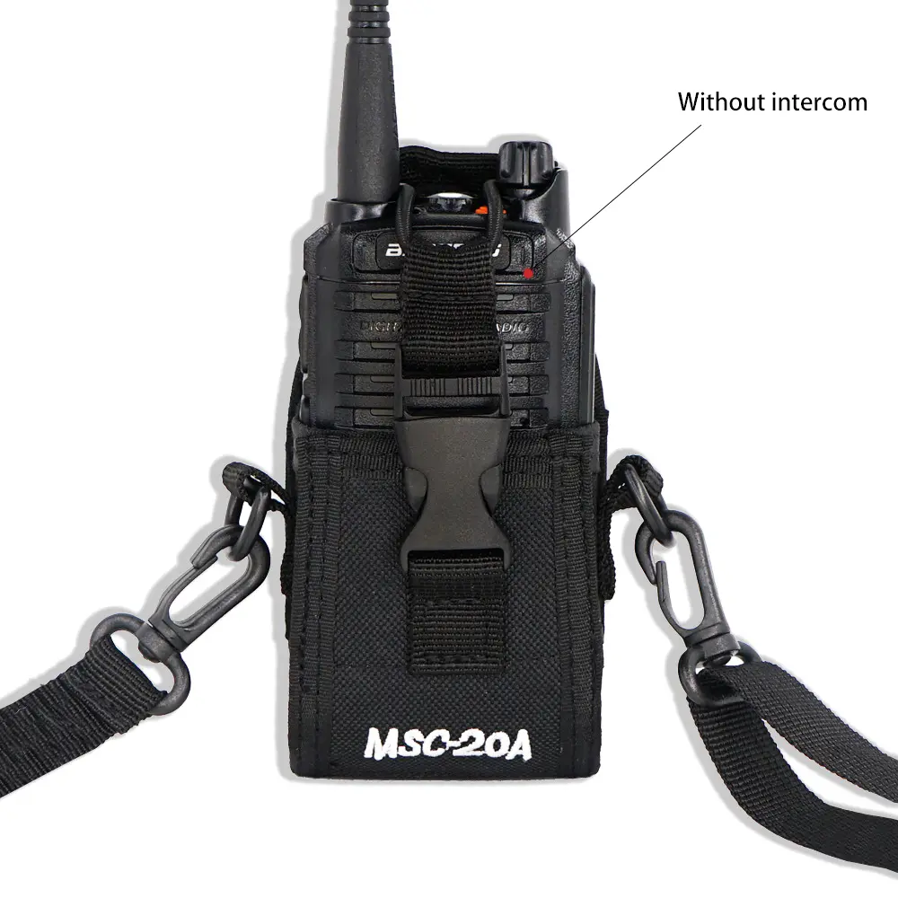 MSC-20A Walkie Talkie Bag Nylon Holster Universal Adjustable Walkie-talkie Protective Cover Interphone Accessories