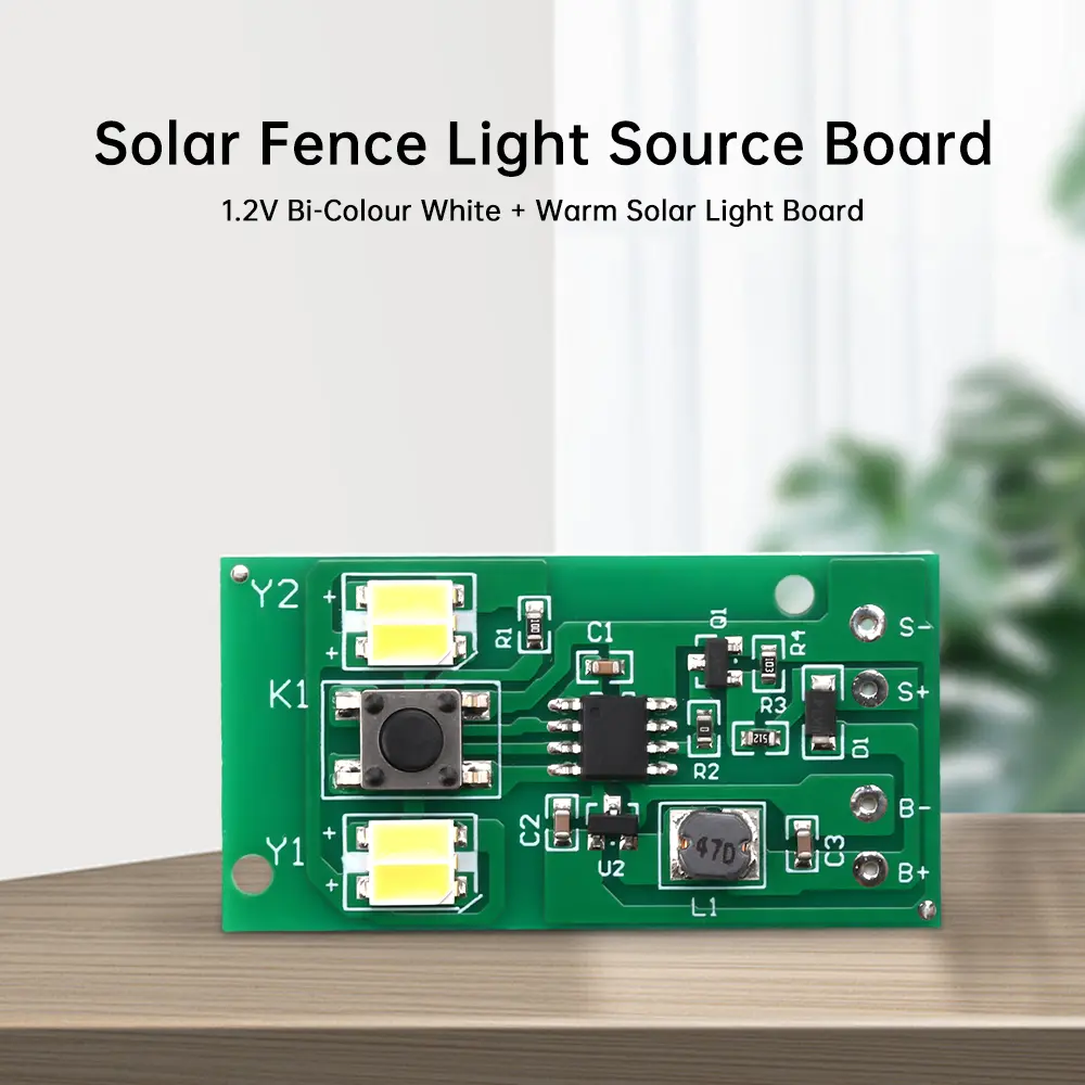 Solar Lamp Circuit Control Board Solar Controller Charging Street Light Switch Circuit Board 8 Lighting Modes for Outdoor Garden