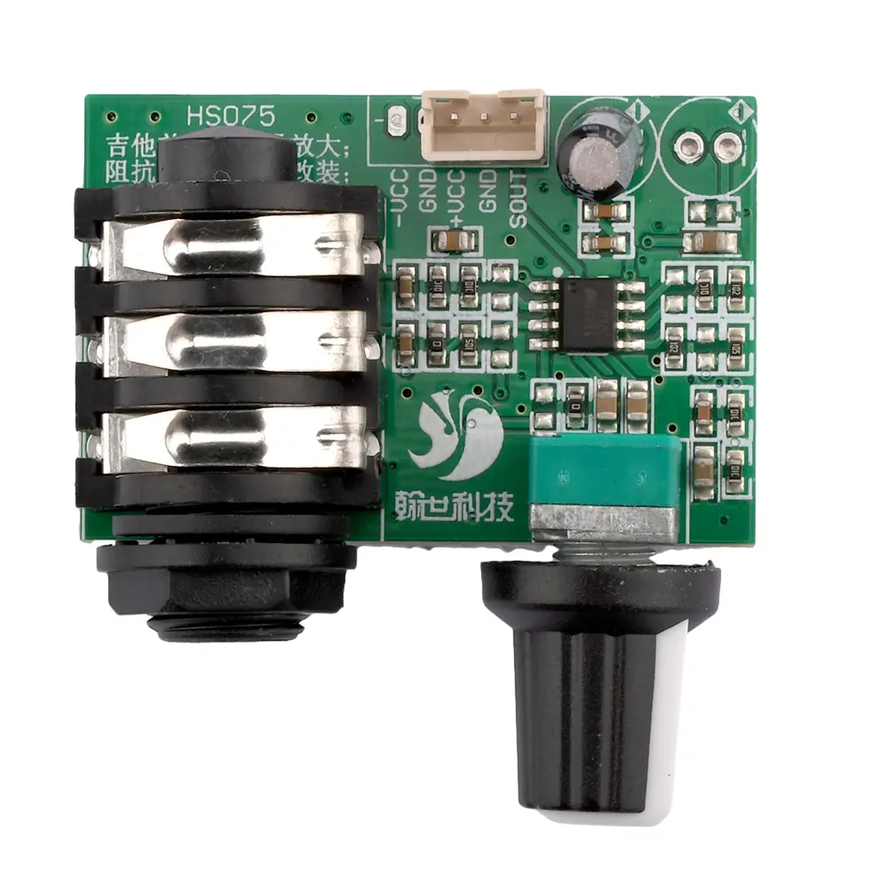 Guitar Instrument Preamplifier Preamp TL072 Op Amp High Impedance Audio Board Pre-amplifier Signal Amplifier Single 12V 24V