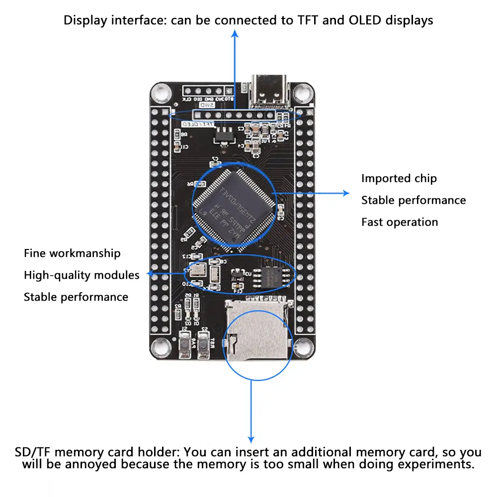 STM32F407VET6 APM32F407VGT6 STM32F407VGT6 Development Board Cortex-M4 Core Board STM32 System Board Microcontroller Learn Board