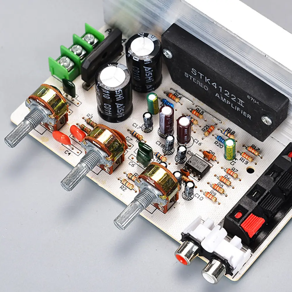 DX-0408 2.0 Channel Power Amplifier Board 50W+50W Stereo Amplifier Board Thick Film Series Digital Audio Power Amplifier Module