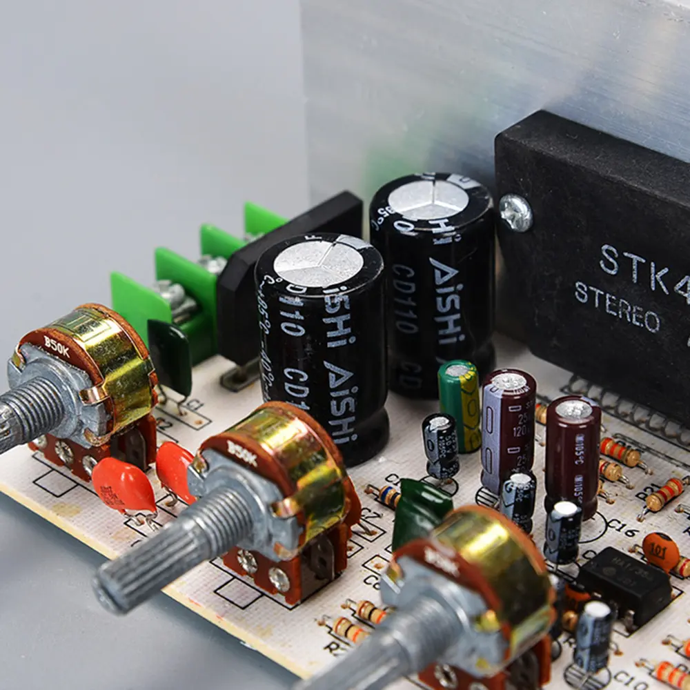 DX-0408 2.0 Channel Power Amplifier Board 50W+50W Stereo Amplifier Board Thick Film Series Digital Audio Power Amplifier Module
