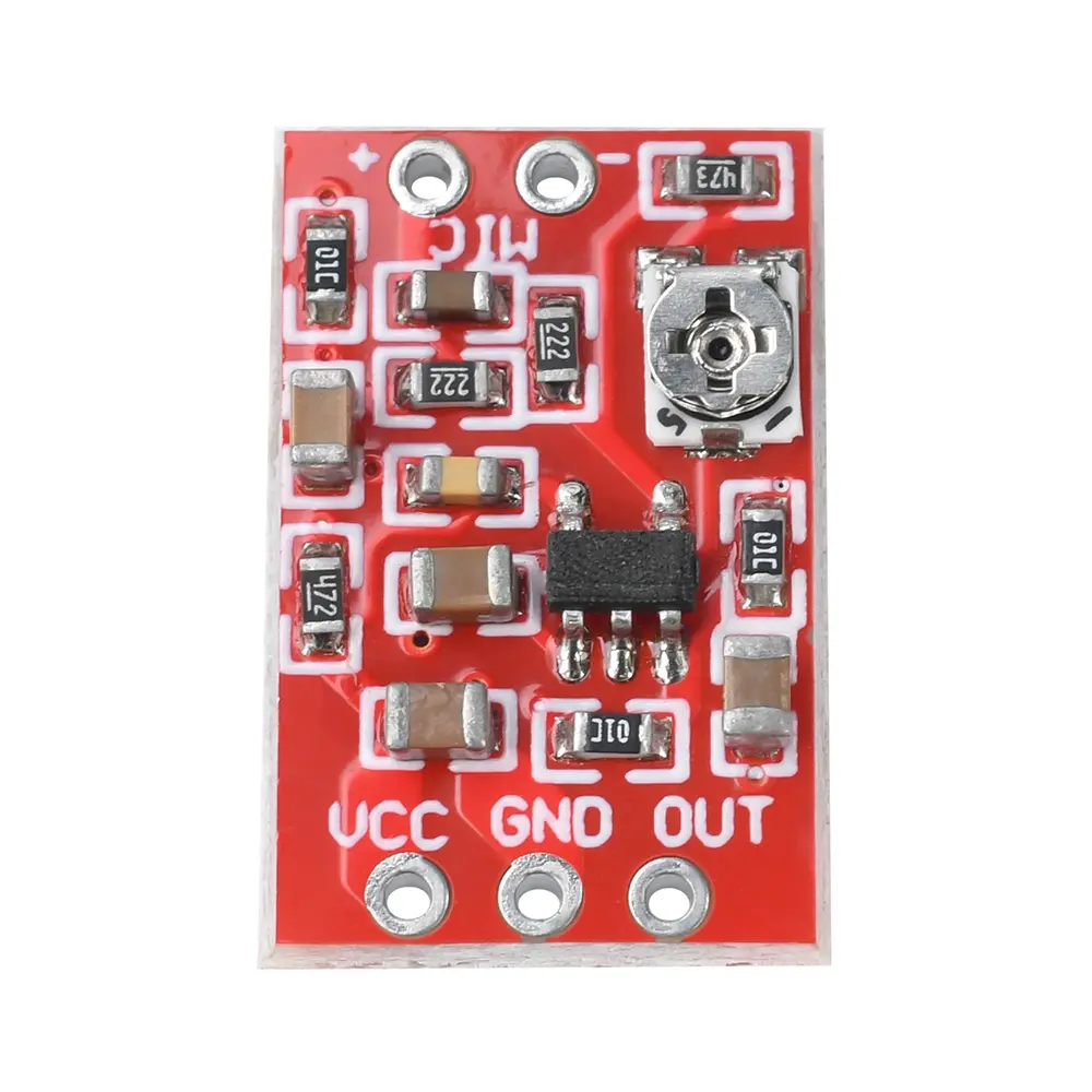 Electret Microphone Preamplifier Module 5-30dB Adjustable Gain Mic Front-end Module Low Noise Pickup Module DC 3-5V