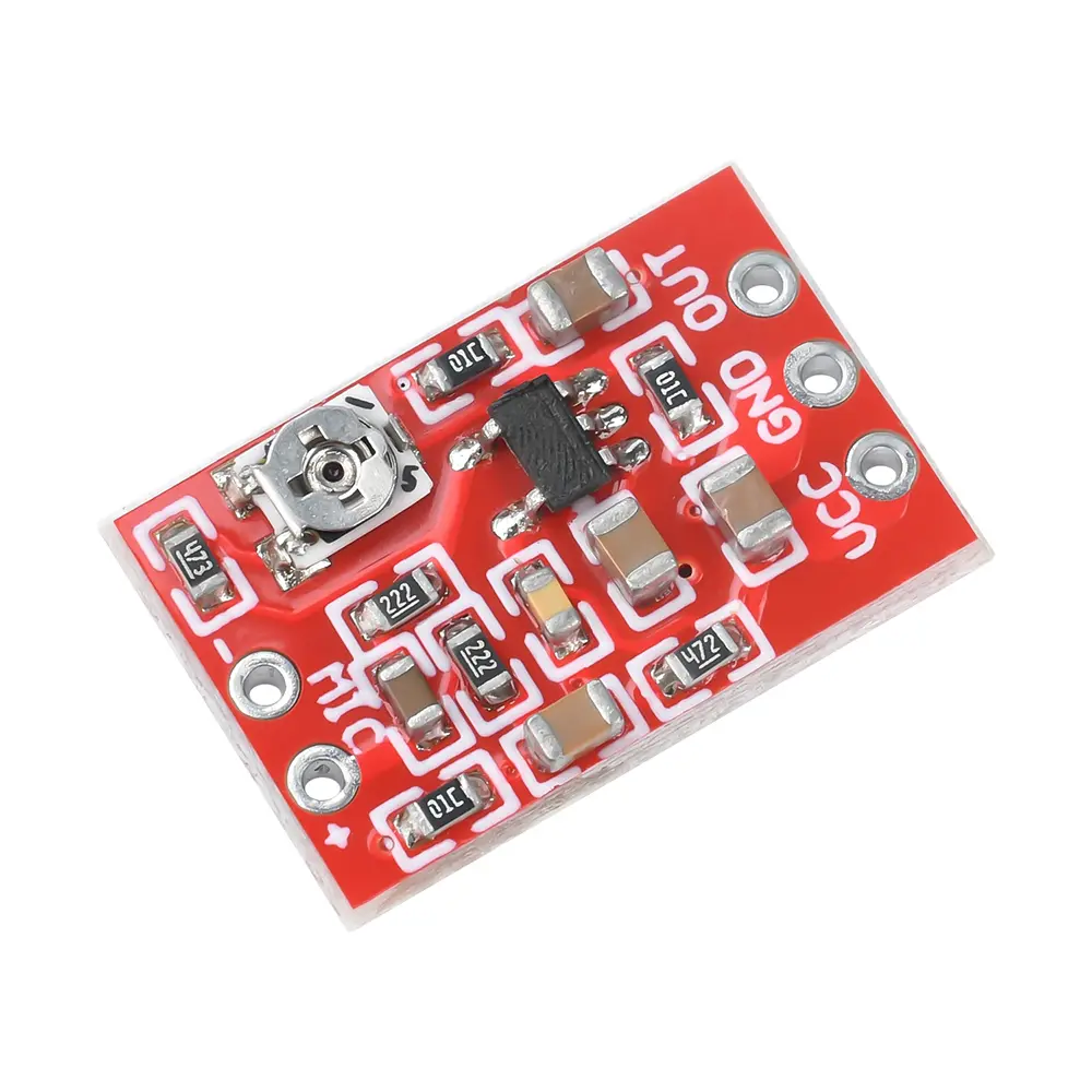 Electret Microphone Preamplifier Module 5-30dB Adjustable Gain Mic Front-end Module Low Noise Pickup Module DC 3-5V