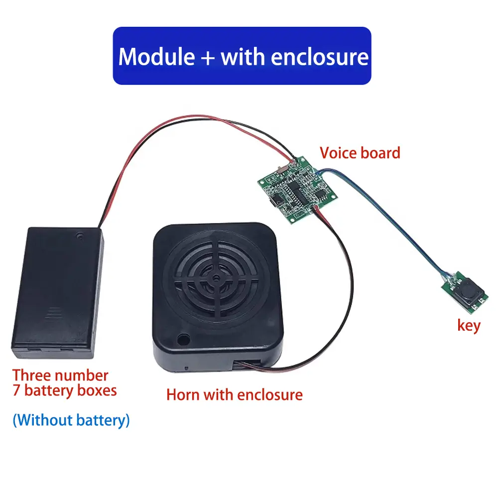 Music Player Module Voice MP3 WAV Music Player with Loudspeaker Button Control 8M RAM Capacity DIY Music Box for Greeting Card