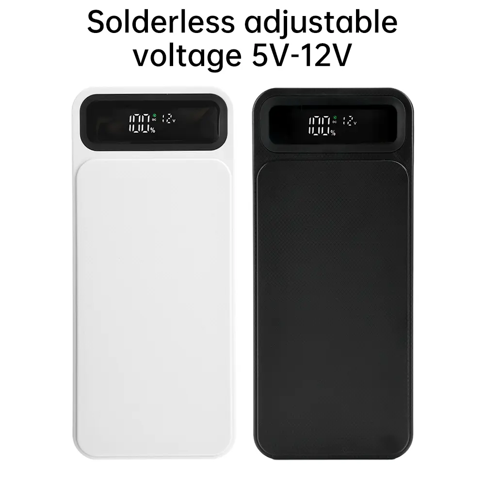 8 Slot 10 Slot DIY Power Bank Case 8/10*18650 Batteries Storage Box PD QC 22.5W Quick Charging Battery Housing Holder