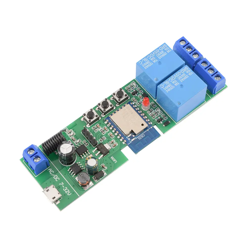 Tuya 1/2/4 Way WiFi Remote Control Relay Switch Module 433MHZ RF Receiver DC7-32V USB 5V Smart Home Smart Life Garage Universal