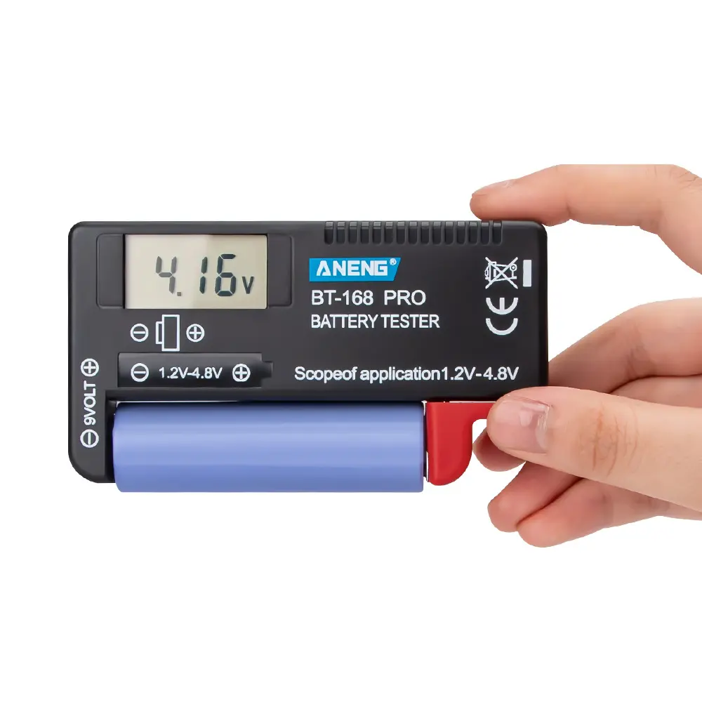 BT-168 PRO 18650 Lithium Battery Capacity Tester Digital Battery Capacity Indicator Battery Level Monitor For 9/3.7/1.5V Cell