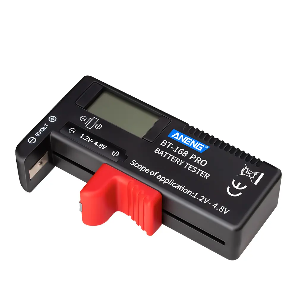 BT-168 PRO 18650 Lithium Battery Capacity Tester Digital Battery Capacity Indicator Battery Level Monitor For 9/3.7/1.5V Cell