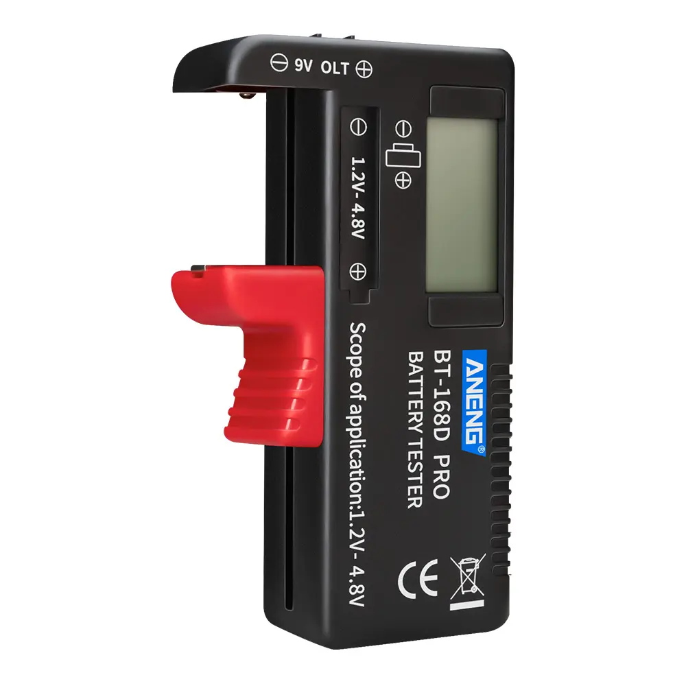 BT-168 PRO 18650 Lithium Battery Capacity Tester Digital Battery Capacity Indicator Battery Level Monitor For 9/3.7/1.5V Cell