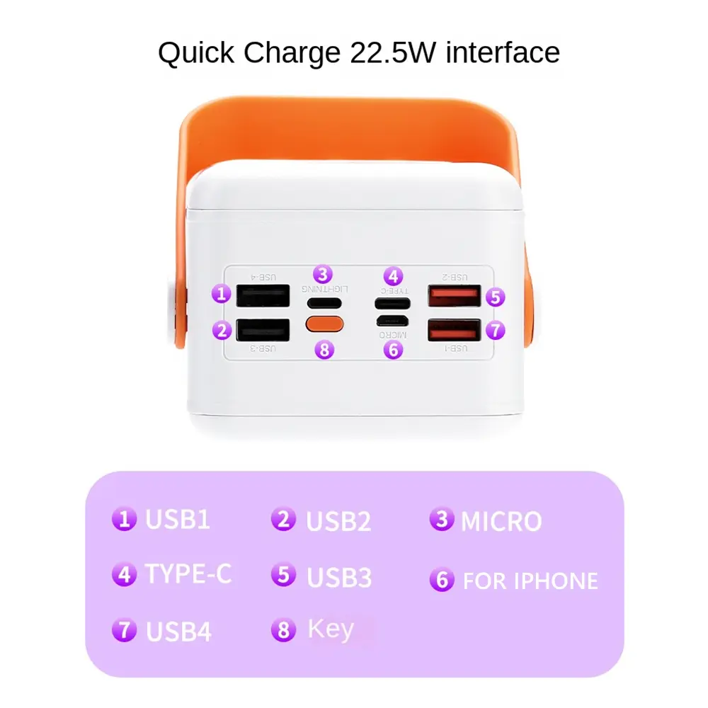 DIY 10W 22.5W 21*18650  Battery Storage Boxes 21 Slots18650 Battery Holder Fast Charging Power Bank Cases Power Supply Housing