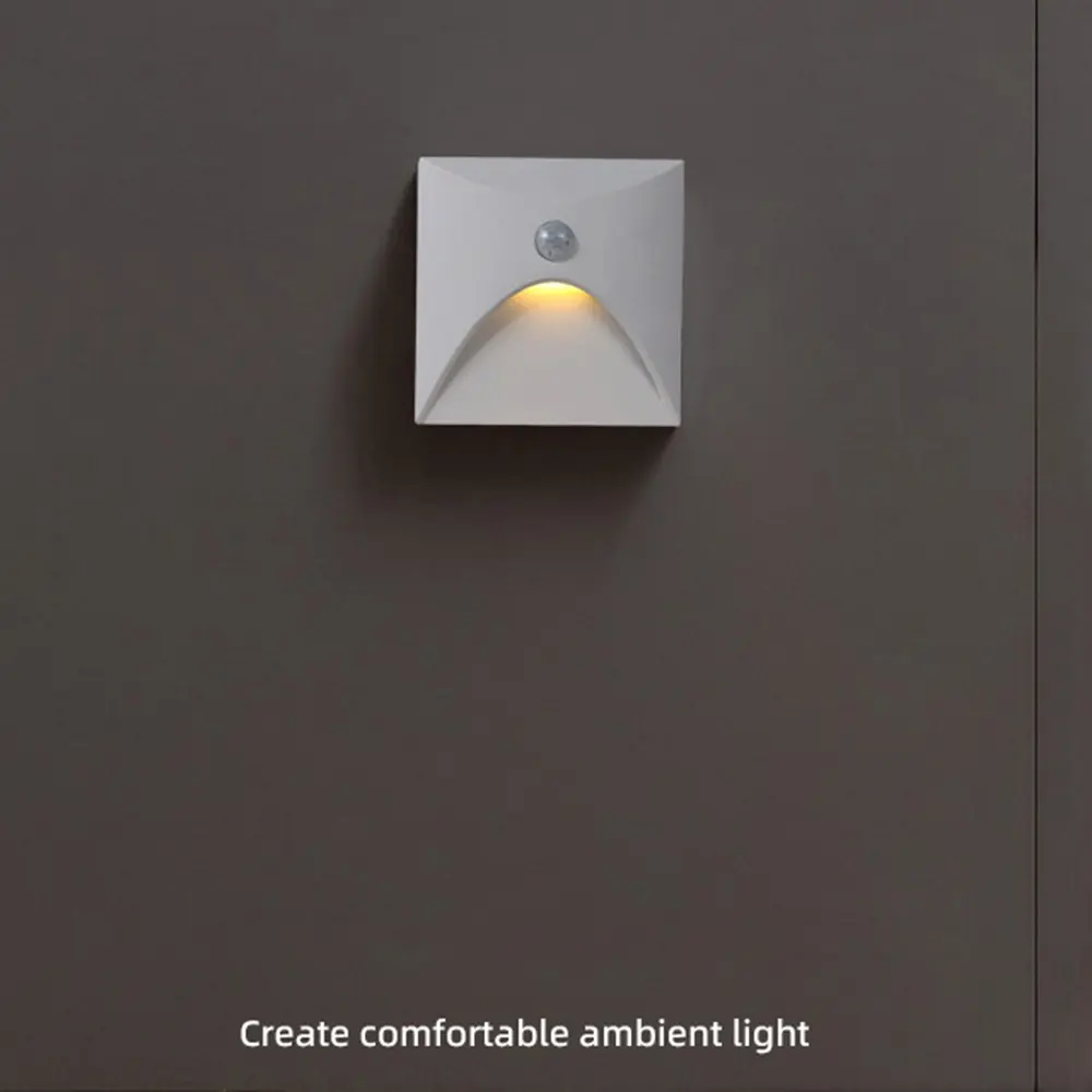 Human Body Infrared Sensing Foot Lamp Motion Sensors Human Presence Detector LED Embedded Wall Lamp Stairs Corridor Waterproof
