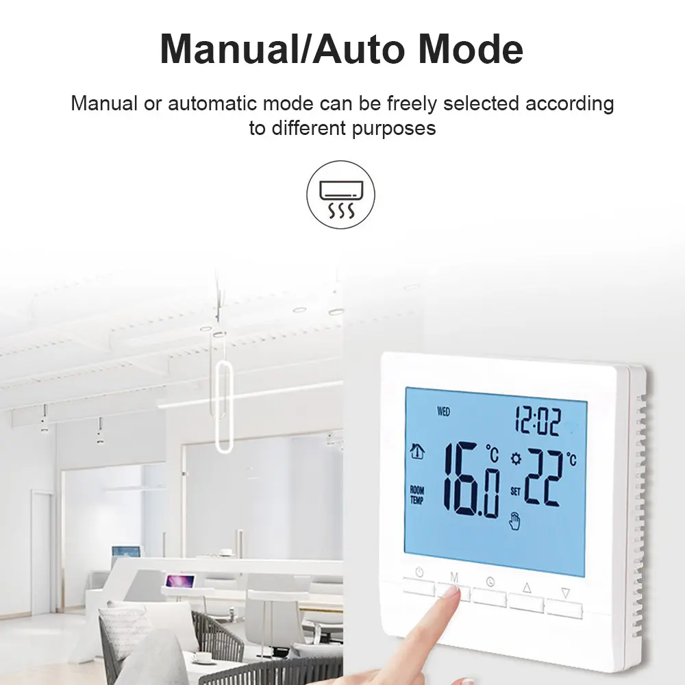 Digital Smart Thermostat Programmable Gas Boiler Heating Temperature Regulator Temperature Controller Sensor