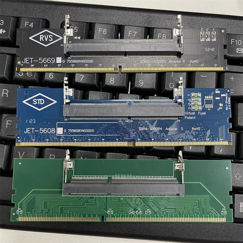 DDR3 DDR4 DDR5 Laptop to Desktop Memory Adapter Card Memory RAM Connector Adapter DIMM Card SO-DIMM To PC Computer Converters