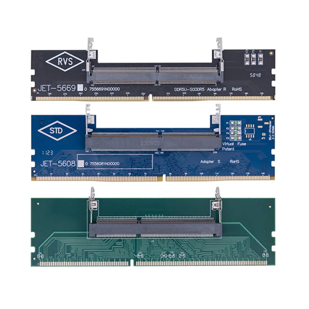 DDR3 DDR4 DDR5 Laptop to Desktop Memory Adapter Card Memory RAM Connector Adapter DIMM Card SO-DIMM To PC Computer Converters