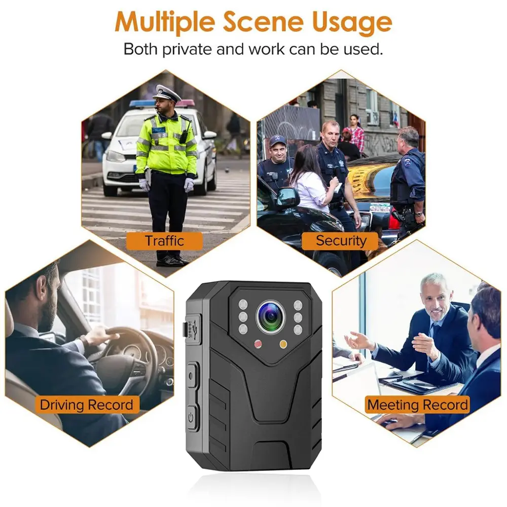 Mini Body Camera Full HD 1080P Night Vision Video Recorder Sports DV Security Guard Police Cam Site Enforcement Camcorders