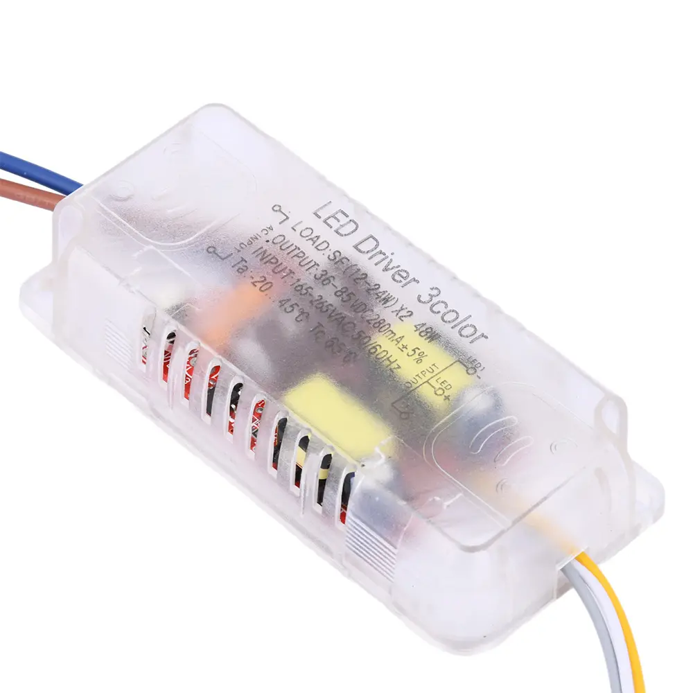 Infrared Remote Control Ceiling Light Power Supply LED Drive Power Supply Dimming and Color Mixing Driver 48W-288W For LED Light
