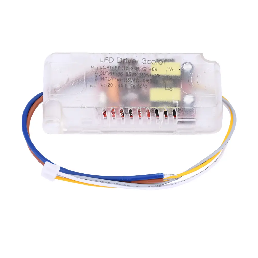 Infrared Remote Control Ceiling Light Power Supply LED Drive Power Supply Dimming and Color Mixing Driver 48W-288W For LED Light